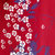 Mistletoe妈妈装夏装短袖T恤 中老年女装棉麻印花中年妇女大码上衣(蓝色 XXXL)第5张高清大图