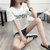 葩葩乐奇2017棉质T恤女韩版贴布印花大码上衣kemao305(白色 XL)第5张高清大图
