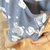 韩版学生睡衣女夏季短袖纯棉甜美可爱日系和服宽松家居服套装清新(蓝色 XL)第5张高清大图