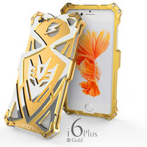 苹果6 ihope 6PLUS 手机壳 手机套 保护壳 保护套 雷神2 金属边框 防摔 航空级别 铝合金 个性(金色 苹果6/6splus5.5)