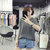 葩葩乐奇棉T恤夏季新款麻彩宽松短袖上衣女rihan7089(深灰色 L)第3张高清大图