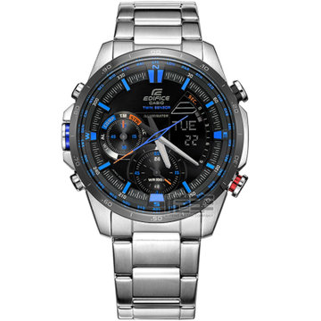卡西欧(casio)edifice系列指南针双显户外休闲款男士手表(era-300db-1