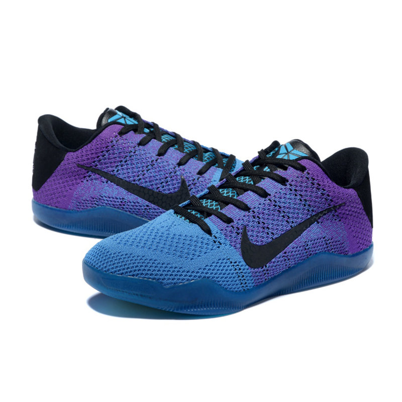 耐克nike男鞋kobe11elitelow科比11代籃球鞋運動鞋紫月