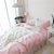 纯棉四件套韩式公主风1.5m1.8米床裙床上用品夏季全棉条纹单双人被套(粉色)第5张高清大图